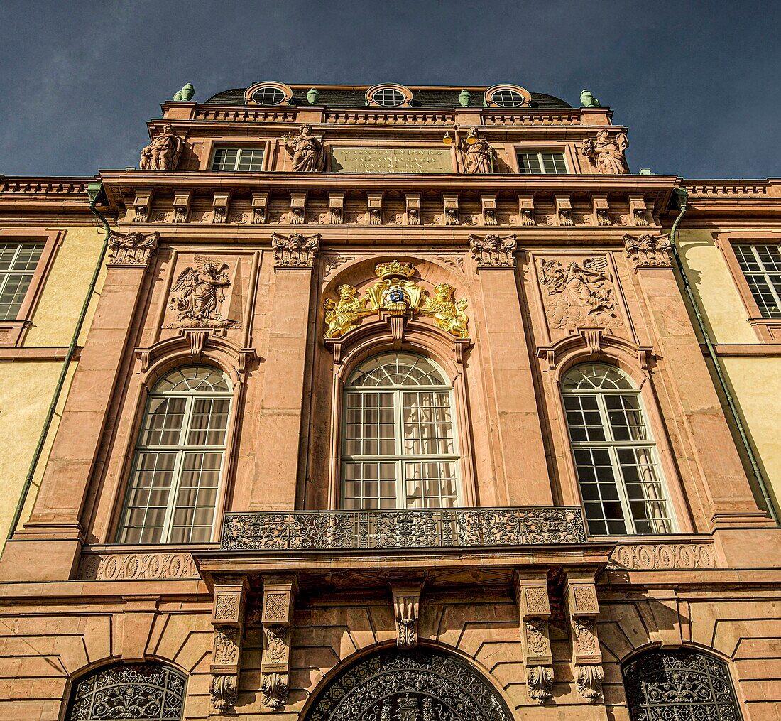 Fassade Residenzschloss in Darmstadt, Hessen, Deutschand