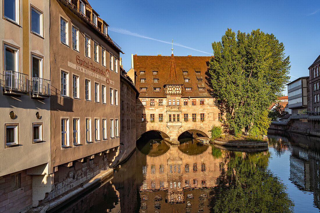 The Holy Spirit Hospital and Hospital Pharmacy in Nuremberg, Bavaria, Germany