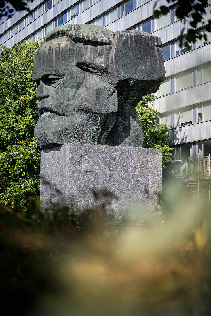 Karl Marx Monument, Chemnitz, Saxony, Germany, Europe