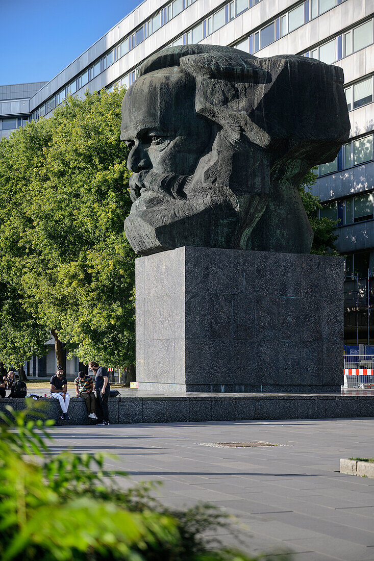 Karl-Marx Monument, Chemnitz, Sachsen, Deutschland, Europa