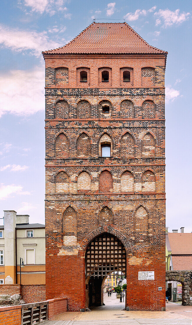 Schlochauer Tor (Brama Człuchowska, Brama Czluchowska) in Chojnice (Konitz) in the Pomorskie Voivodeship of Poland