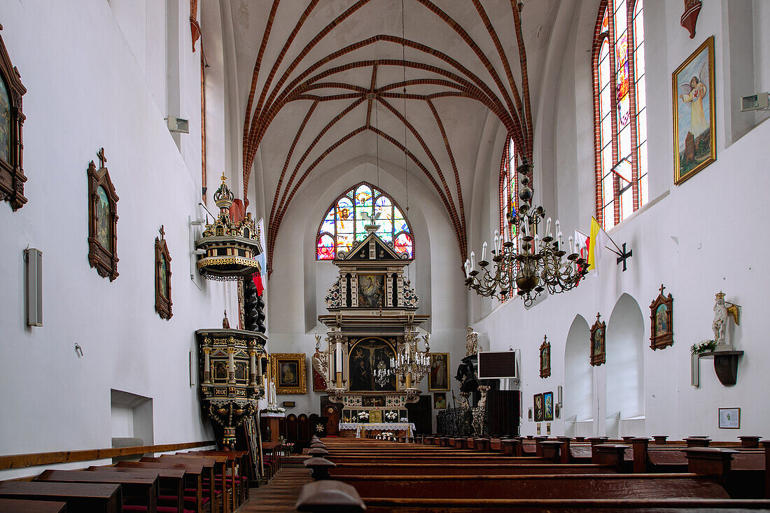 Schlosskirche (Kościół św. Jacka, Kosciol Sw. Jacka) in Słupsk (Stolp, Slupsk) in der Wojewodschaft Pomorskie in Polen