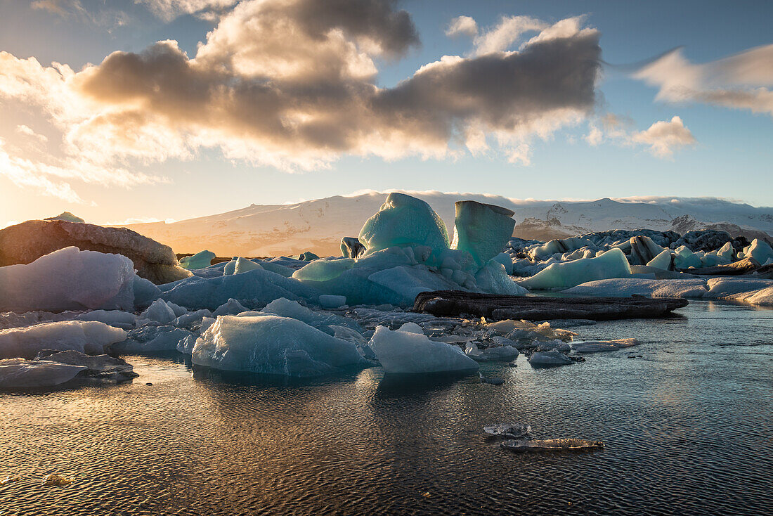 Chunks of ice in Jökulsárlón Lagoon, Iceland