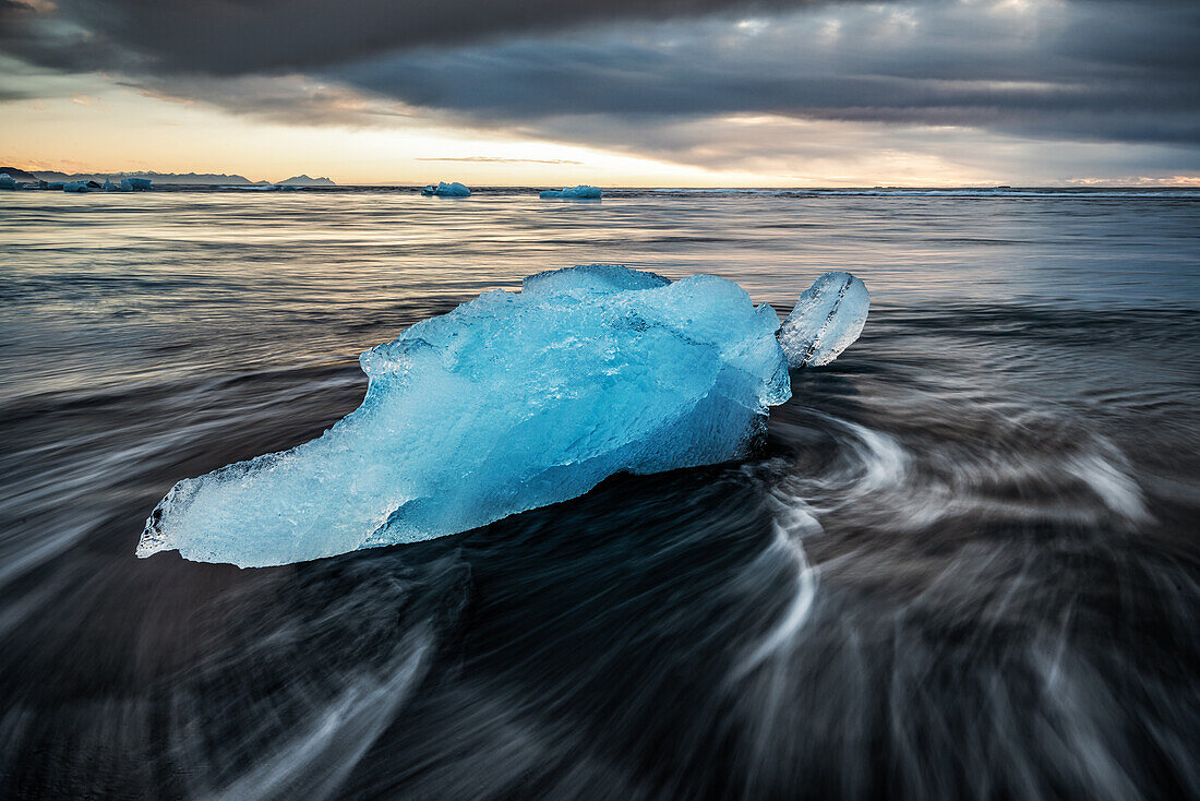 Chunks of ice in Jökulsárlón Lagoon, Iceland