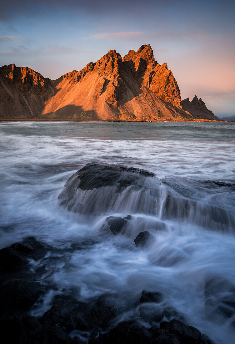 Sunset at Vestrahorn, Iceland