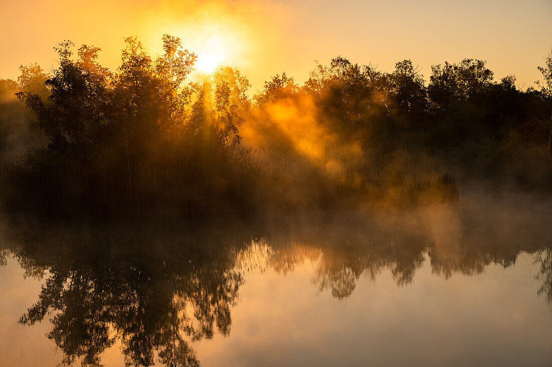 Sunrise in Erdekaut, Eisenberg, Rhineland-Palatinate, Germany