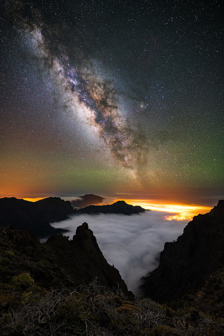 Sea of fog over La Palma, Caldera de Taburiente National Park, La Palma, Spain