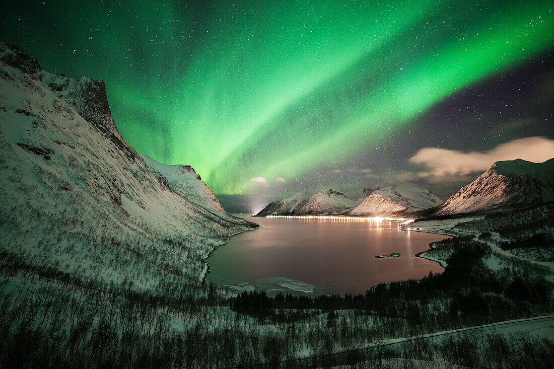 Polarlicht auf Senja, Norwegen