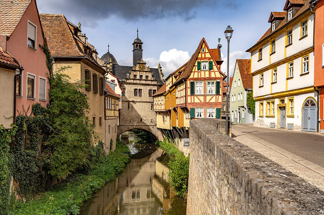  Malerwinkelhaus and Maintor in Marktbreit, Lower Franconia, Bavaria, Germany 