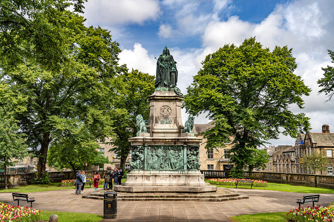 Das Queen Victoria Memorial am Dalton Square in Lancaster, Lancashire, England, Großbritannien, Europa