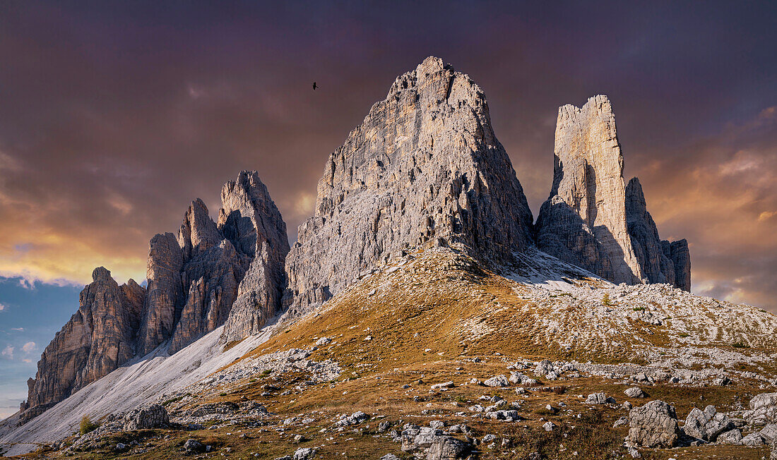 An der Südseite der Drei Zinnen, Auronzo, Dolomiten, Italien, Europa                             