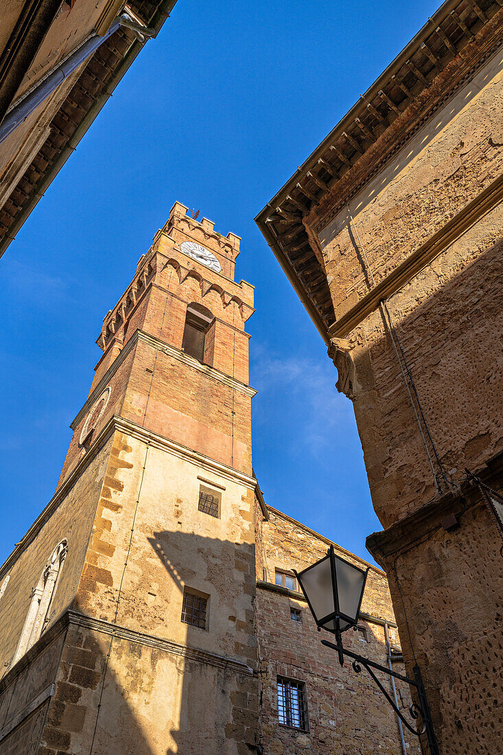 Herbst in Pienza, Val d'Orcia, UNESCO Weltkulturerbe, Provinz Siena, Toskana, Italien, Europa