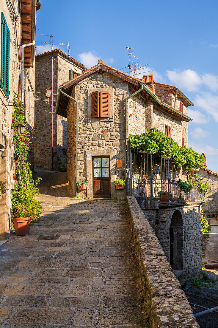 In den Gassen von Santa Fiora, Provinz  Grosseto, Toskana, Italien