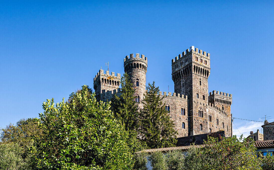 Das Kastel von Torre Alfina, Latium, Italien