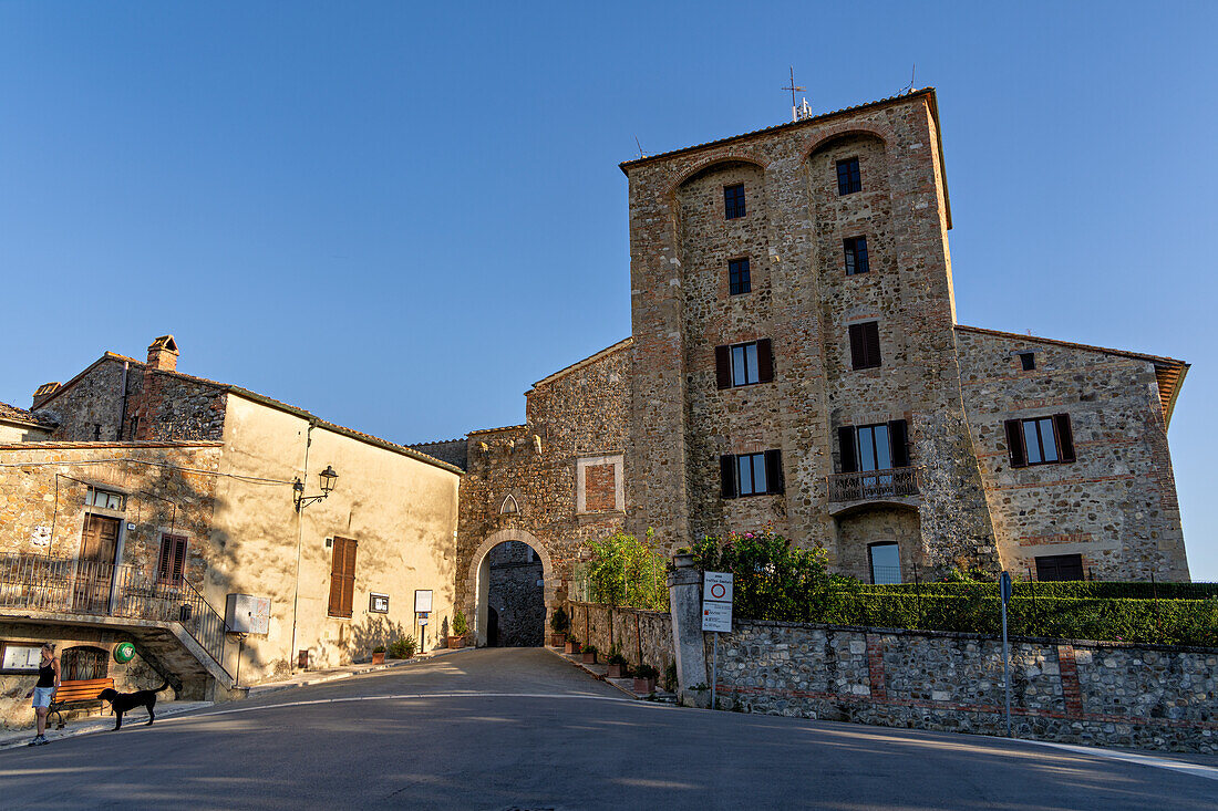 Torrione, Torre del Fortilizio, Contignano, Radicofani, Provinz Siena, Toskana, Italien