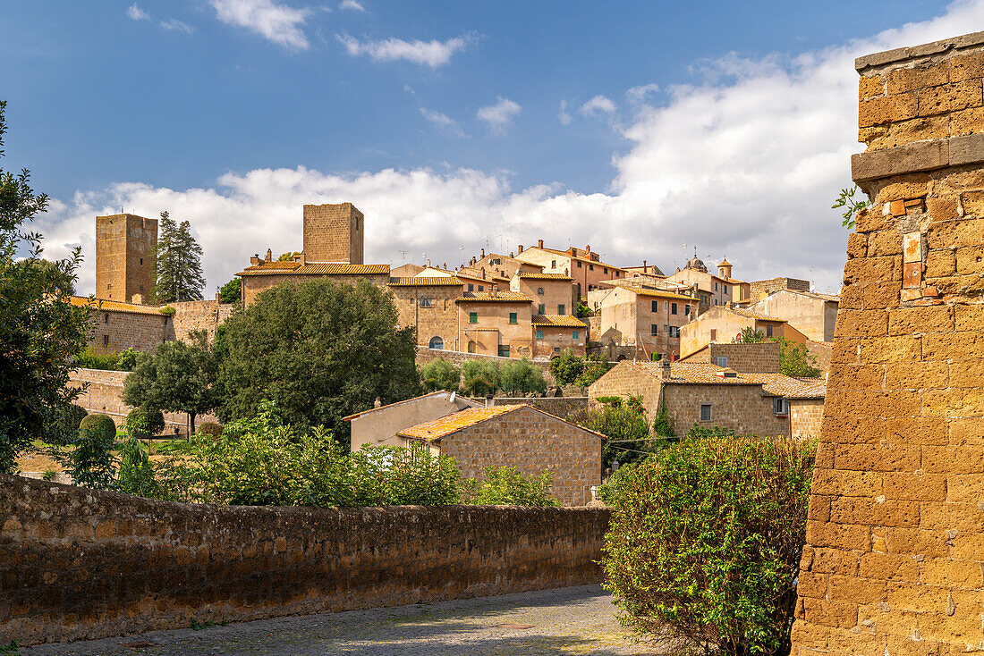  On the road in Tuscania, Viterbo province, Lazio, Italy 