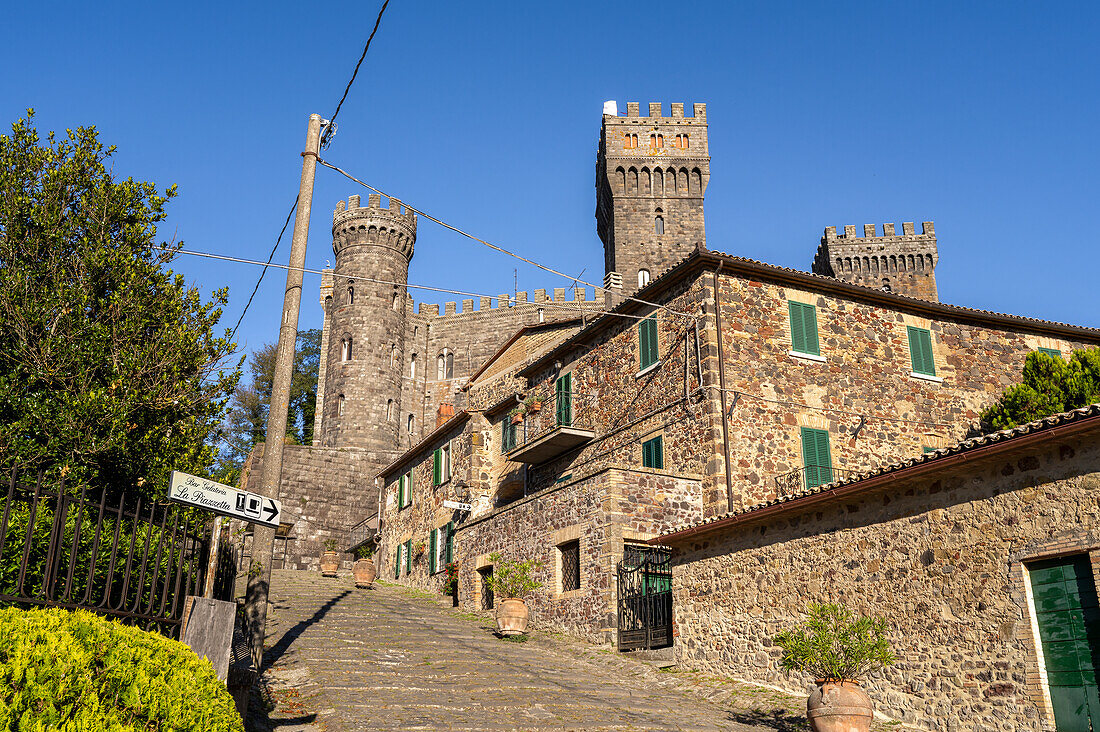  Below the castle of Torre Alfina, Lazio, Italy 