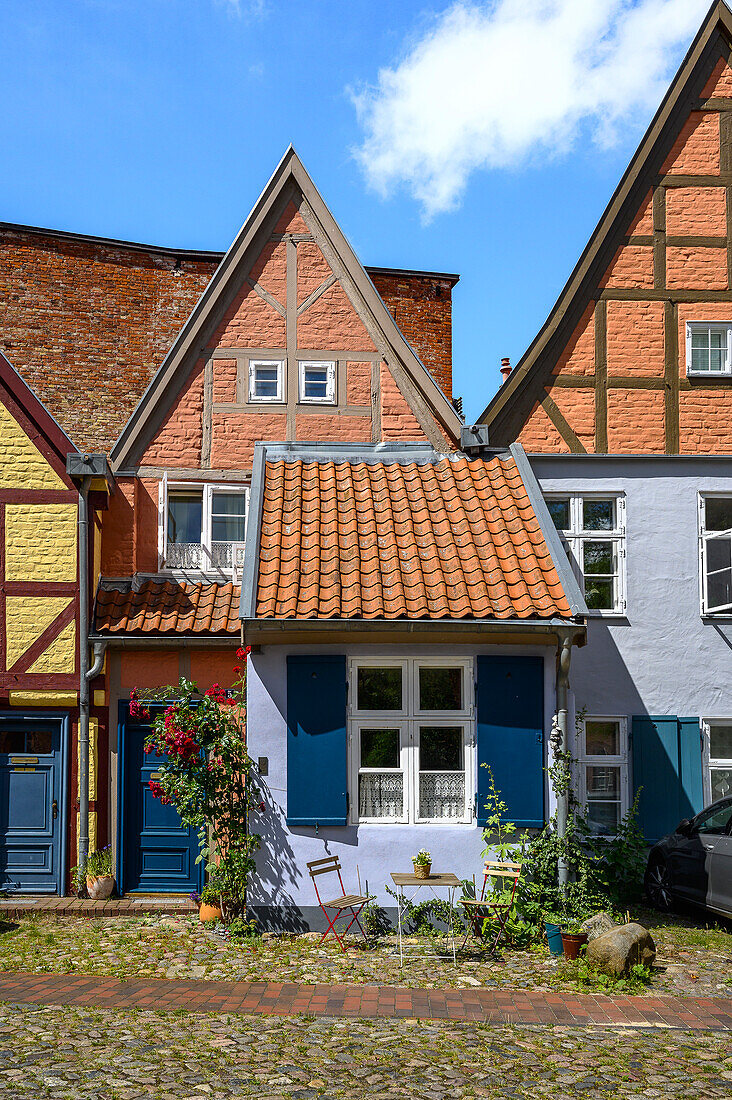  Backyard at St. John&#39;s Monastery, Stralsund, Baltic Sea coast, Mecklenburg-Western Pomerania, Germany 