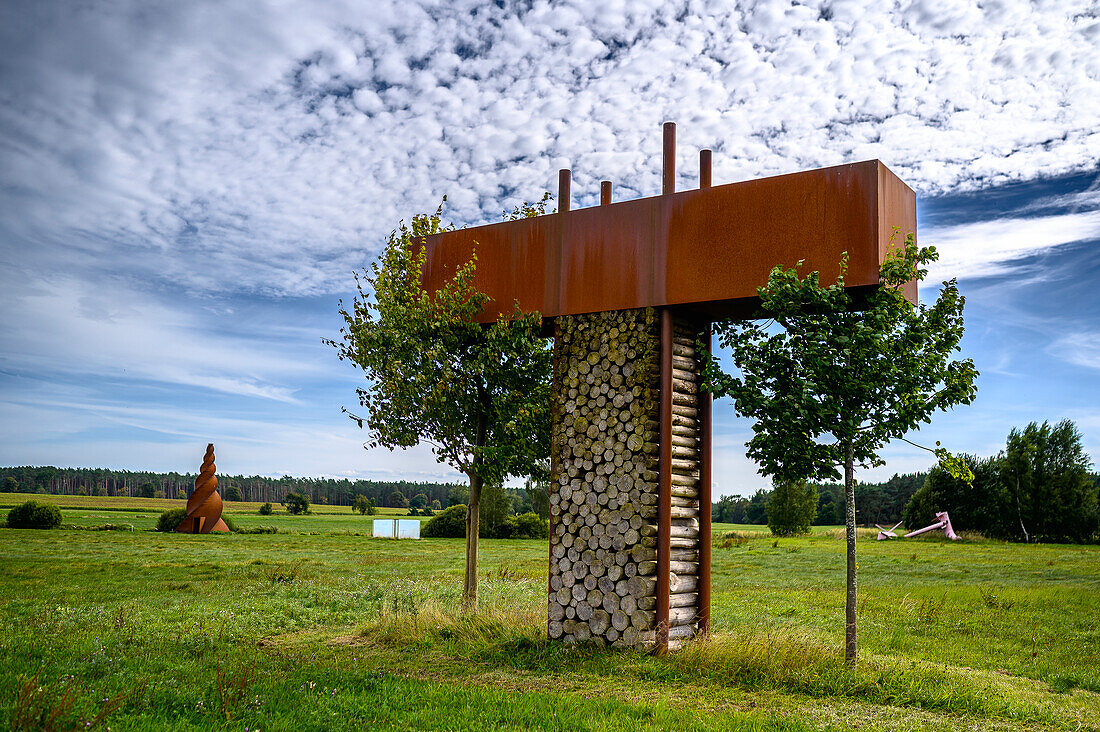 Skulpturenpark in Katzow bei Wolgast, Ostseeküste, Mecklenburg-Vorpommern, Deutschland