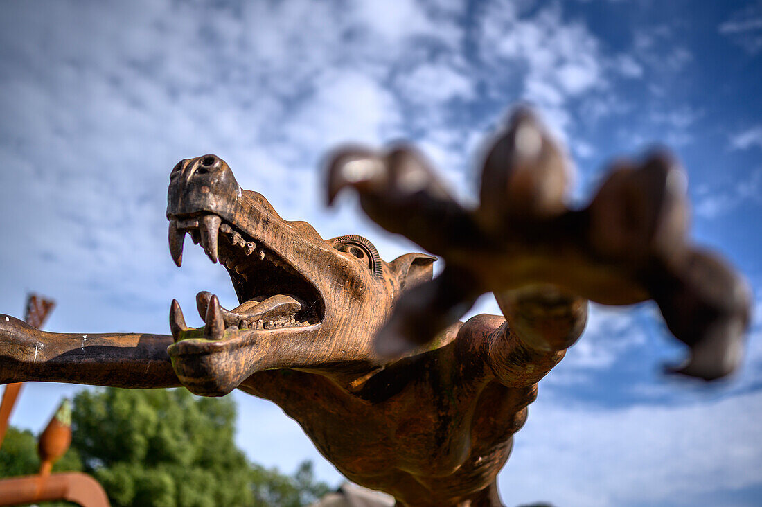 Skulpturenpark in Katzow bei Wolgast, Ostseeküste, Mecklenburg-Vorpommern, Deutschland