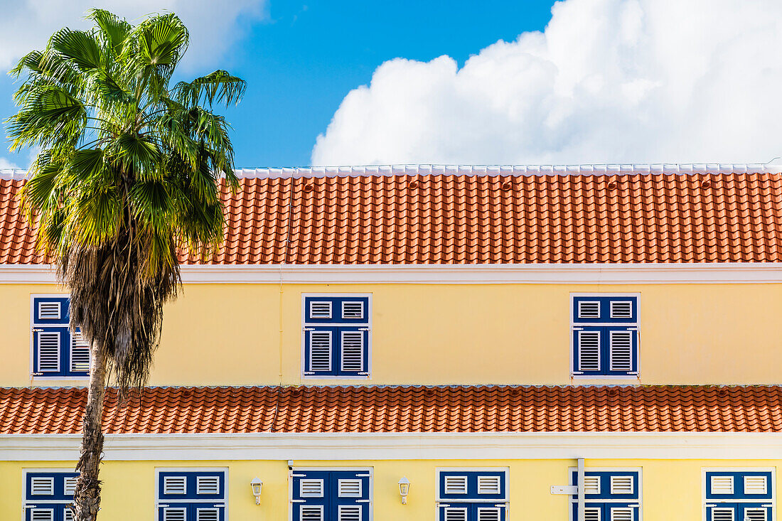 Fassade, Historisches Gebäude, Altstadt, Willemstad, Curacao, Niederlande