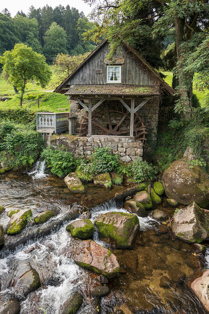  Historic mill, Mühlenweg, Ottenhöfen, Ortenau, Black Forest, Baden-Württemberg, Germany 
