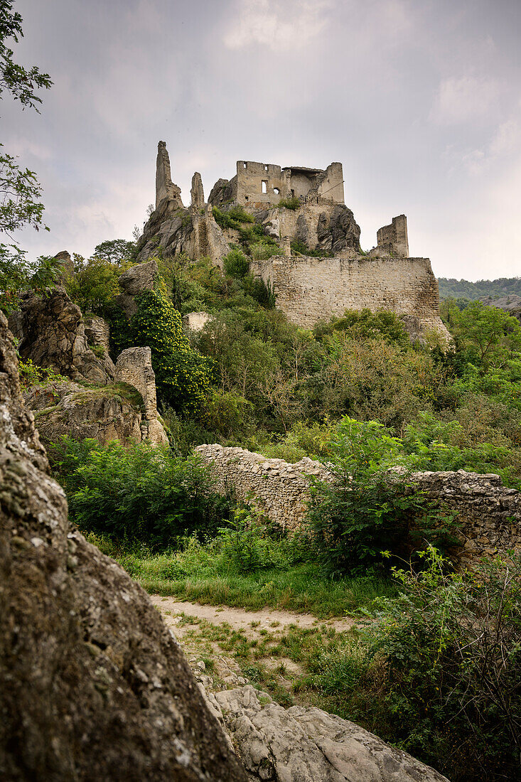  Dürnstein castle ruins, UNESCO World Heritage “Wachau Cultural Landscape”, Dürnstein, Lower Austria, Austria, Europe 