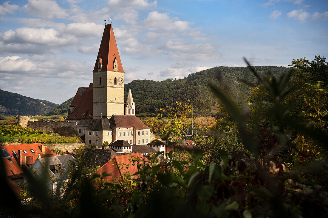 Pfarrkirche Mariä Himmelfahrt, UNESCO Welterbe "Kulturlandschaft Wachau", Weißenkirchen in der Wachau, Niederösterreich, Österreich, Europa