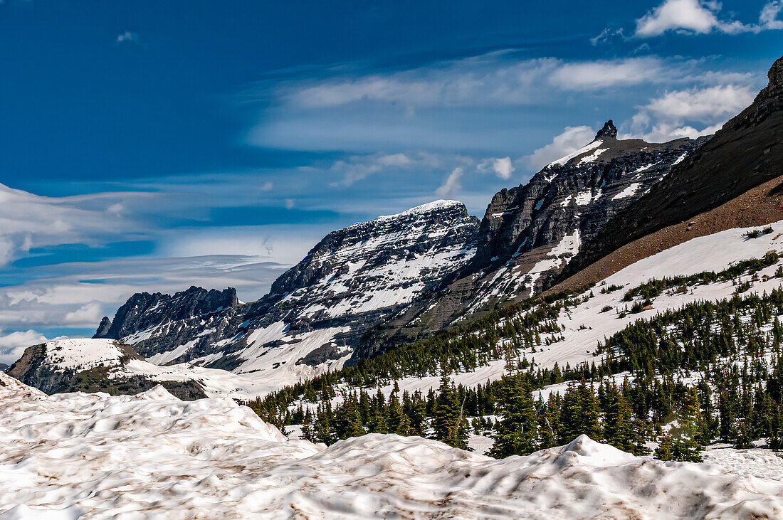 Mountain scenes from Glacier National Park