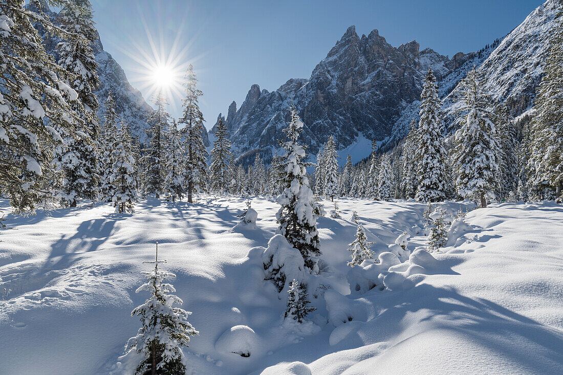 Fischleintal, Einserkofel, Sexten, Südtirol, Alto Adige, Italien