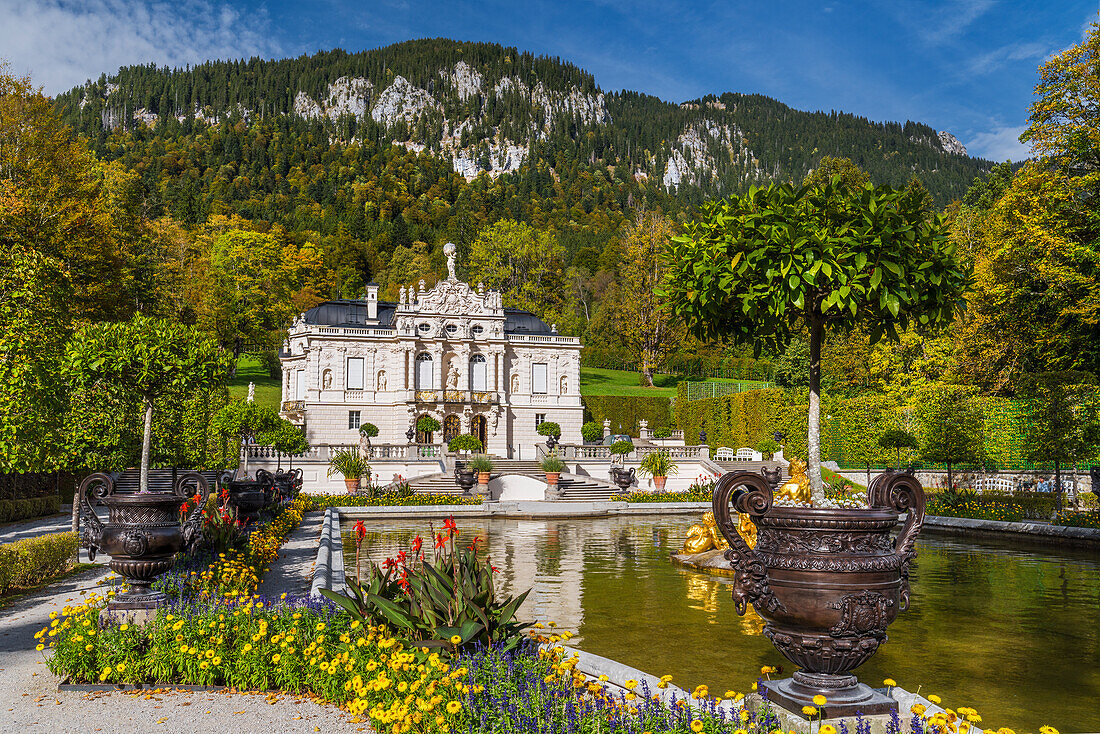 Schloss Linderhof, Ettal, Bayern, Deutschland