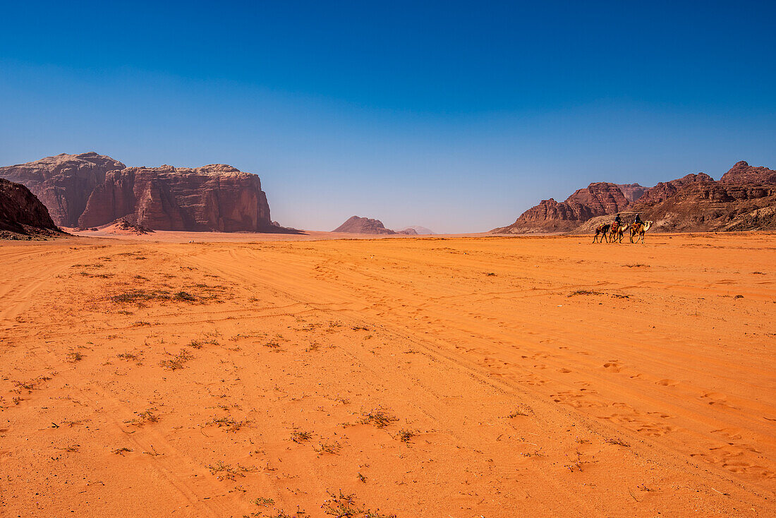 Wüstenlandschaft in Wadi Rum, Jordanien