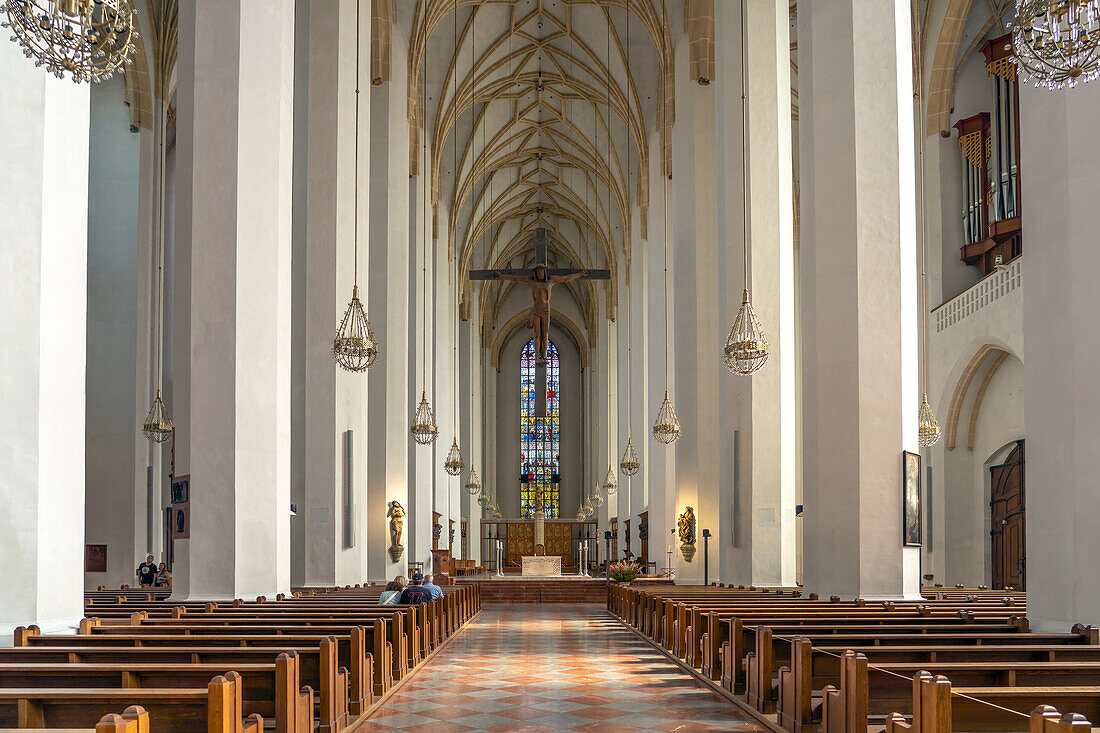 Innenraum der Frauenkirche in München, Bayern, Deutschland, Europa 
