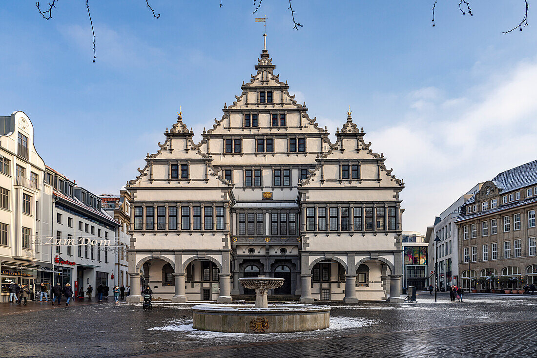 Das Rathaus in Paderborn, Nordrhein-Westfalen, Deutschland, Europa 