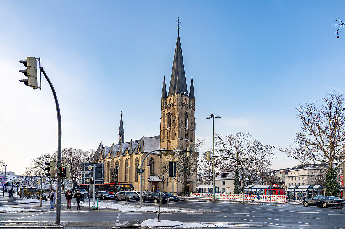  The Sacred Heart Church in Paderborn, North Rhine-Westphalia, Germany, Europe  