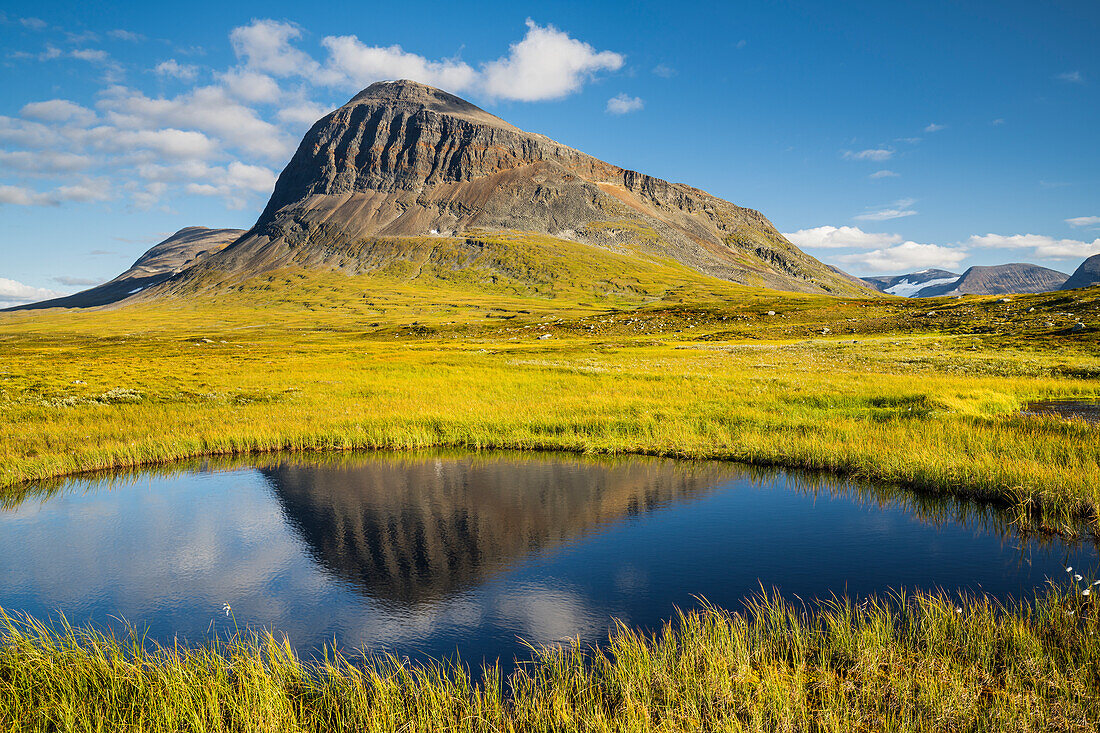 Berg Nijak, Sarek Nationalpark, Lappland, Schweden, Europa