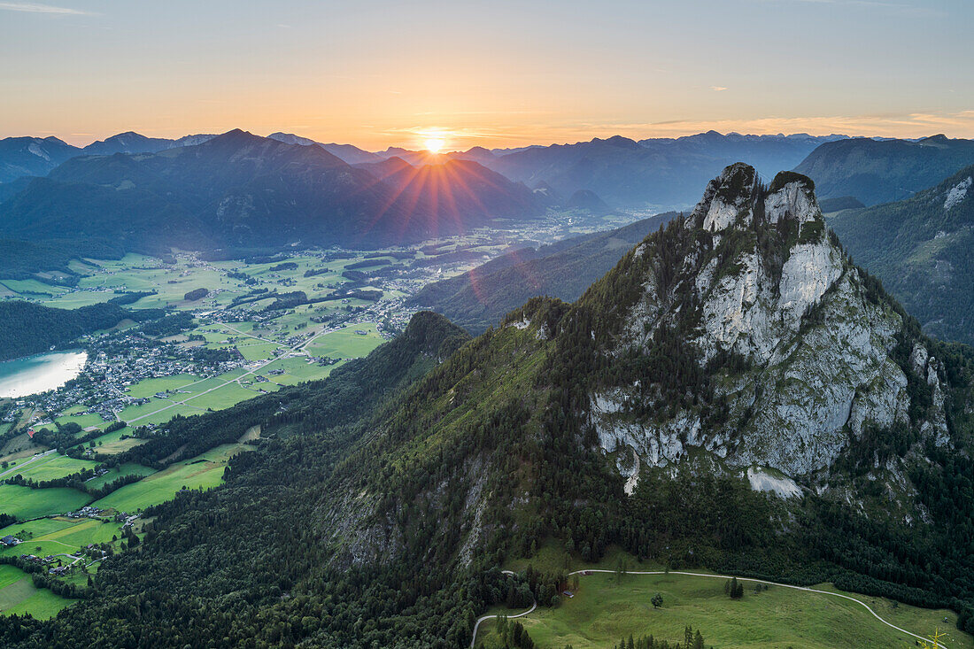  View from the Bleckwand, Wolfgangsee, Salzkammergut, Salzburg, Austria 