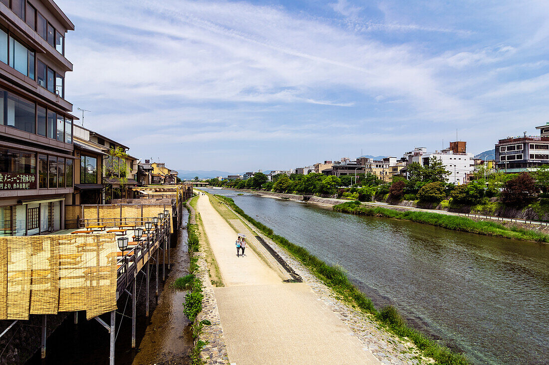 Views of the city of Kyoto, located in the Kansai region on the island of Honshu.