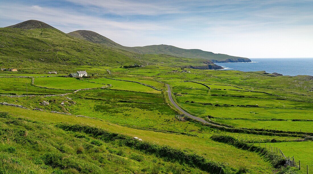 Irland, County Kerry, Ring of Kerry, Aghort, Ausblick nach Süden