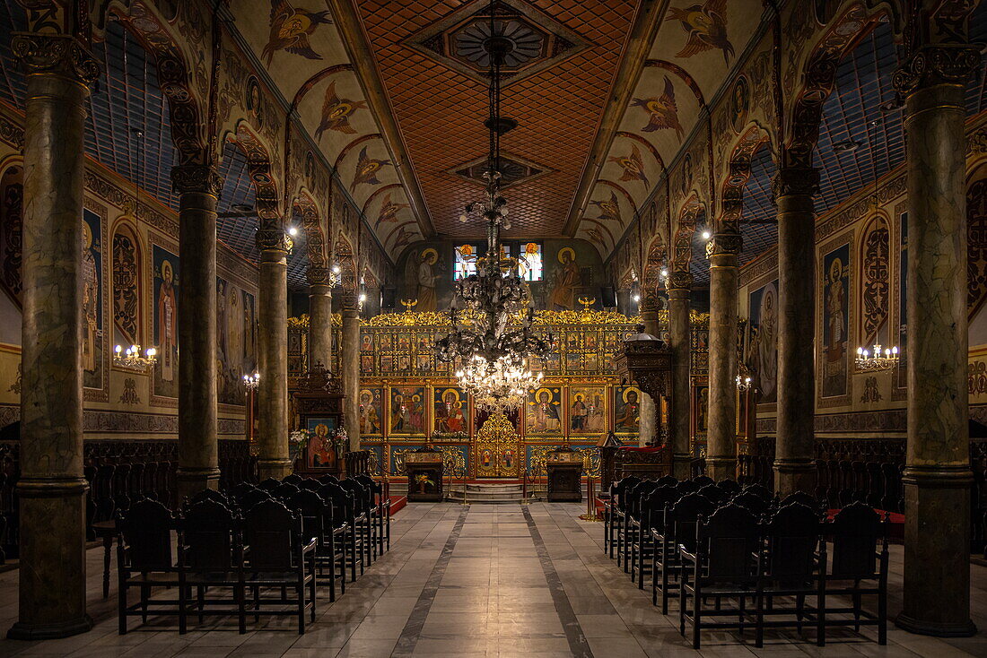 Innenraum der Sveta-Troitsa-Kathedrale (älteste orthodoxe Kirche), Rousse, Bulgarien, Europa