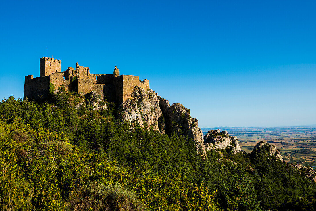 Romanesque castle, Castillo de Loarre, Loarre, Huesca, Aragon, Pyrenees, Spain