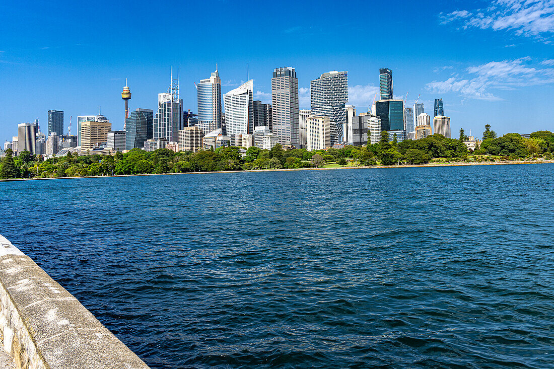 Wolkenkratzer dominieren die Innenstadt von Sydney, Australien