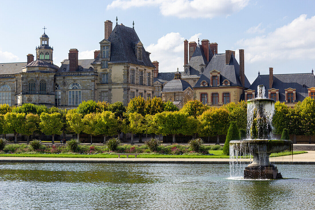 Schloss Fontainebleau in Fontainebleau, Département Seine-et-Marne, Ile-de-France, Frankreich