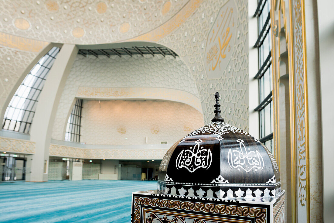 DITIB Central Mosque Cologne, architects Gottfried and Paul Böhm, Cologne, Rhineland, North Rhine-Westphalia, Germany