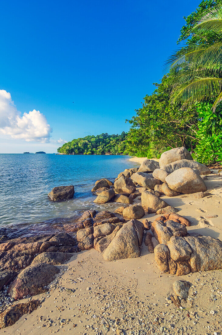  Beach views of an island near Bintan, Indonesia 