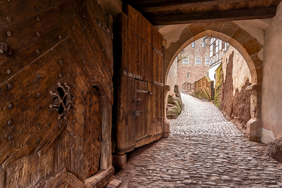 Torhaus der Wartburg, UNESCO Welterbe in Eisenach, Thüringen, Deutschland 