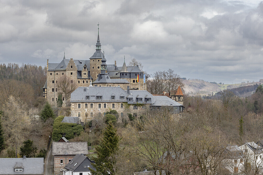 Bei der Burg Lauenstein, Frankenwald, Kronach, Oberfranken, Franken, Bayern, Deutschland, Europa