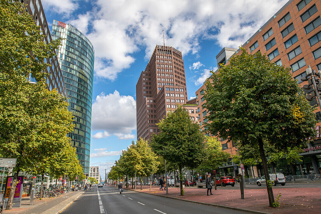 Hochhäuser am Potsdamer Platz, Berlin, Deutschland