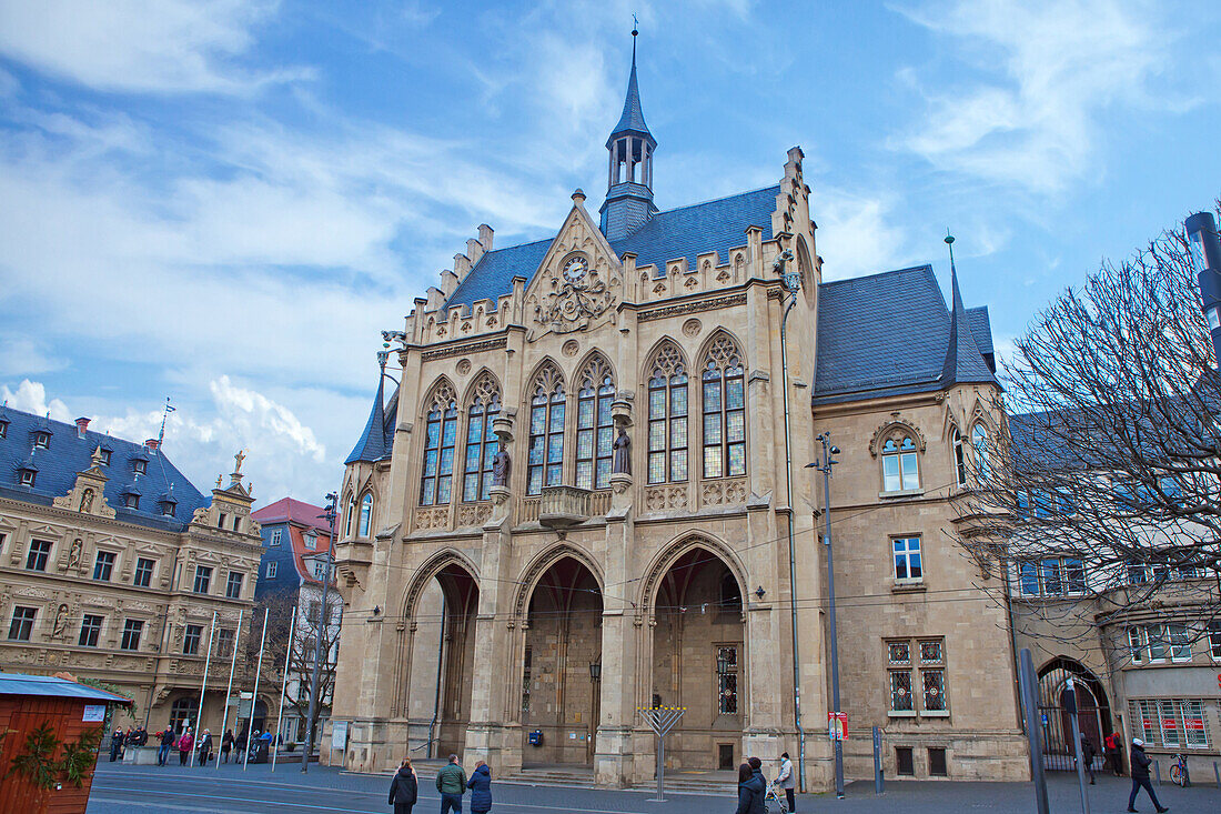  Town Hall, Erfurt, Thuringia, Germany 