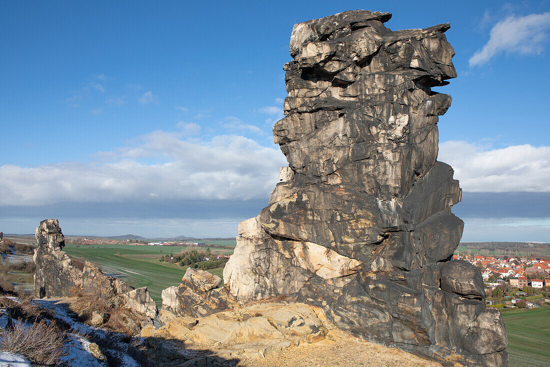  Devil&#39;s Wall (Königsstein) near Weddersleben, Harz, Saxony-Anhalt, Germany 